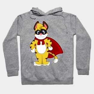 Tiger as Hero with Mask & Cape Hoodie